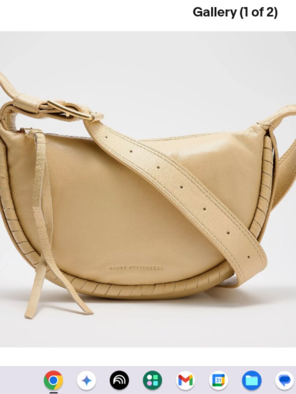 Aimee Kestenberg Leather Cloud Nine Crossbody-Camel A695834 NEW